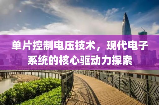 单片控制电压技术，现代电子系统的核心驱动力探索