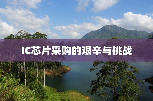 IC芯片采购的艰辛与挑战