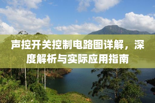 声控开关控制电路图详解，深度解析与实际应用指南