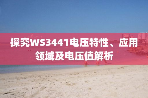 探究WS3441电压特性、应用领域及电压值解析