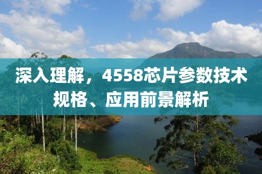 深入理解，4558芯片参数技术规格、应用前景解析