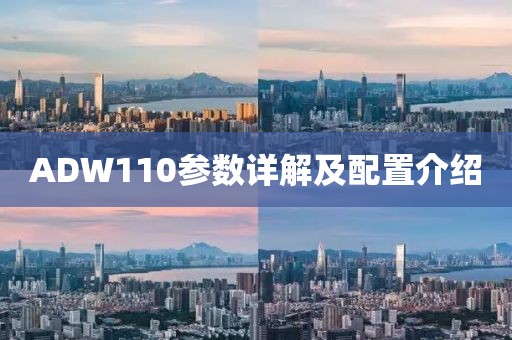 ADW110参数详解及配置介绍