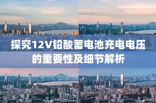 探究12V铅酸蓄电池充电电压的重要性及细节解析