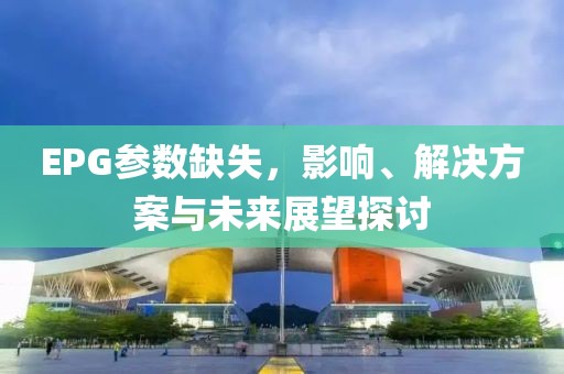 EPG参数缺失，影响、解决方案与未来展望探讨