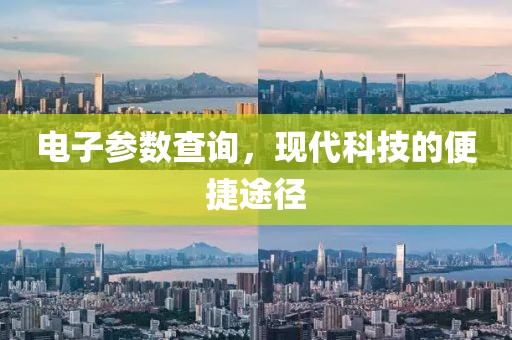 电子参数查询，现代科技的便捷途径