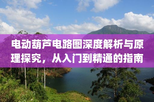 电动葫芦电路图深度解析与原理探究，从入门到精通的指南