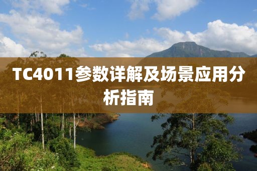 TC4011参数详解及场景应用分析指南