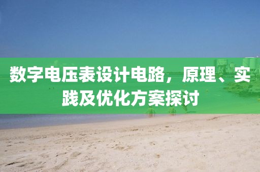 数字电压表设计电路，原理、实践及优化方案探讨