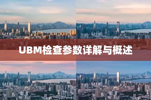 UBM检查参数详解与概述