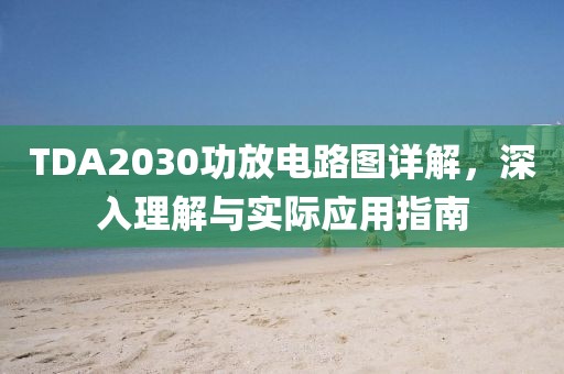 TDA2030功放电路图详解，深入理解与实际应用指南