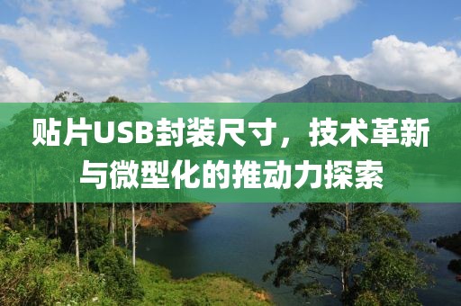 贴片USB封装尺寸，技术革新与微型化的推动力探索