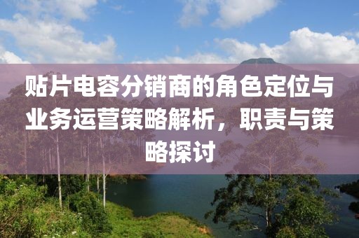 贴片电容分销商的角色定位与业务运营策略解析，职责与策略探讨