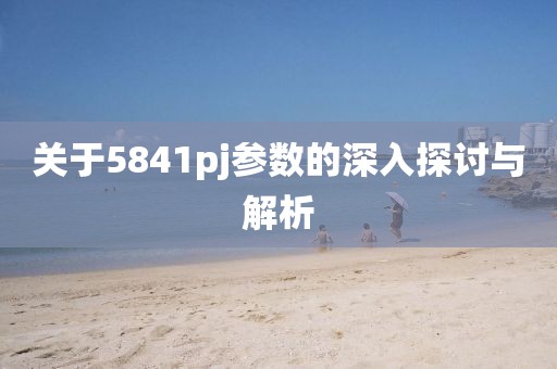 关于5841pj参数的深入探讨与解析