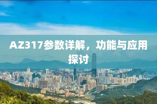 AZ317参数详解，功能与应用探讨