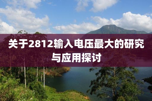 关于2812输入电压最大的研究与应用探讨