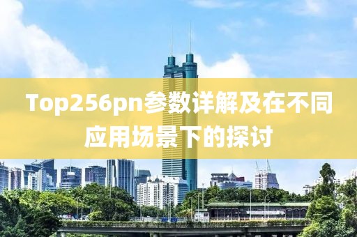 Top256pn参数详解及在不同应用场景下的探讨