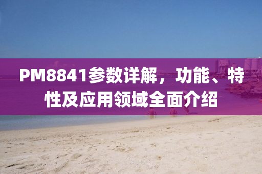 PM8841参数详解，功能、特性及应用领域全面介绍