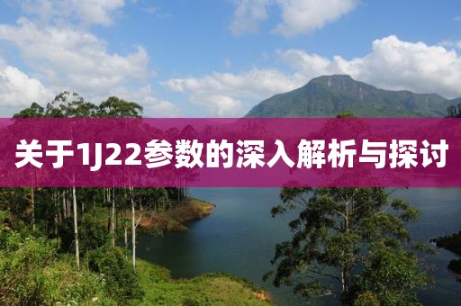 关于1J22参数的深入解析与探讨