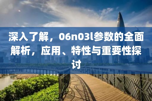 深入了解，06n03l参数的全面解析，应用、特性与重要性探讨