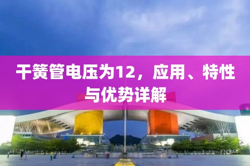 干簧管电压为12，应用、特性与优势详解