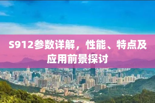 S912参数详解，性能、特点及应用前景探讨
