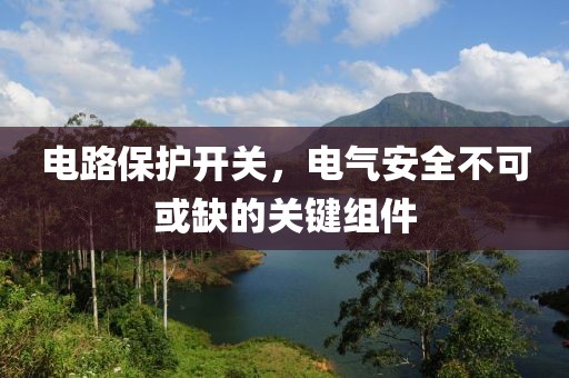 电路保护开关，电气安全不可或缺的关键组件