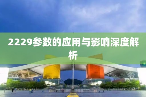 2229参数的应用与影响深度解析