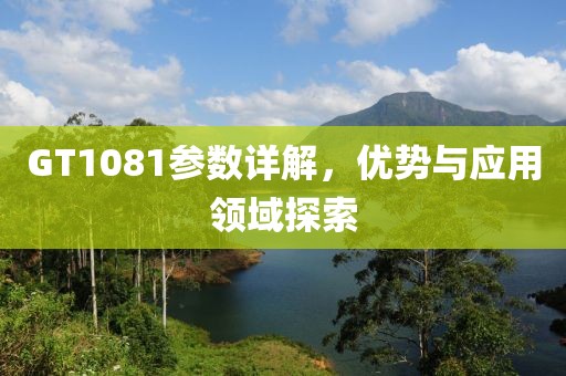 GT1081参数详解，优势与应用领域探索
