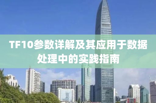 TF10参数详解及其应用于数据处理中的实践指南