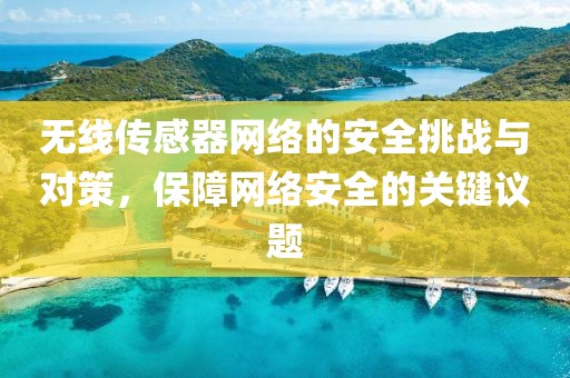 无线传感器网络的安全挑战与对策，保障网络安全的关键议题