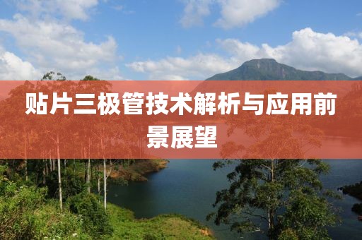 贴片三极管技术解析与应用前景展望