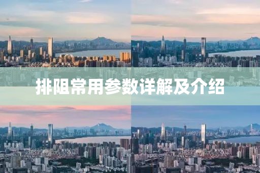 排阻常用参数详解及介绍
