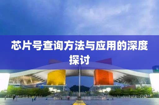 芯片号查询方法与应用的深度探讨