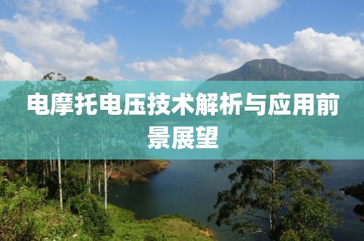 电摩托电压技术解析与应用前景展望