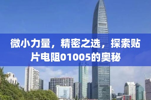 微小力量，精密之选，探索贴片电阻01005的奥秘