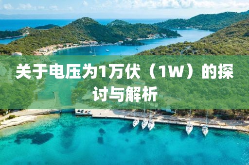 关于电压为1万伏（1W）的探讨与解析