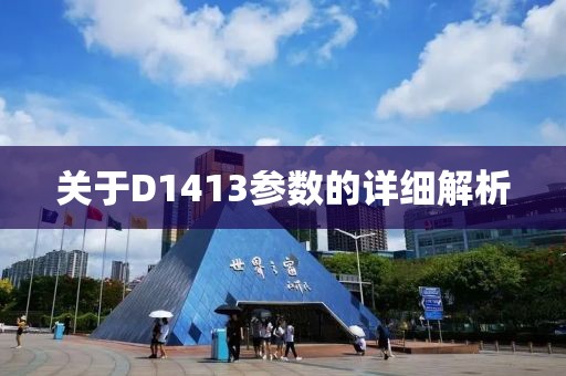 关于D1413参数的详细解析