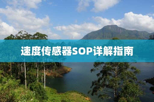 速度传感器SOP详解指南