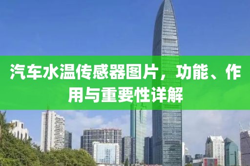 汽车水温传感器图片，功能、作用与重要性详解
