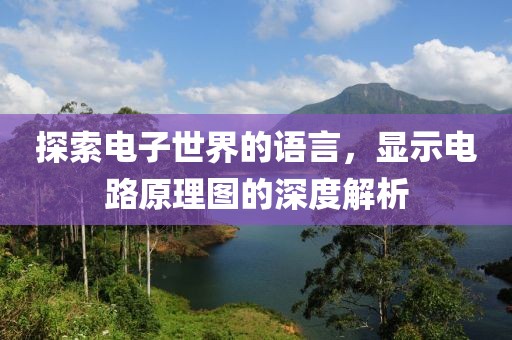 探索电子世界的语言，显示电路原理图的深度解析