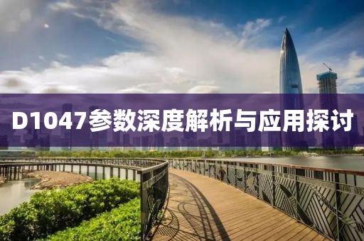 D1047参数深度解析与应用探讨