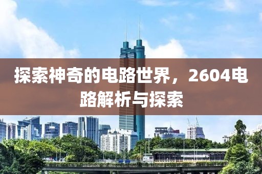 探索神奇的电路世界，2604电路解析与探索