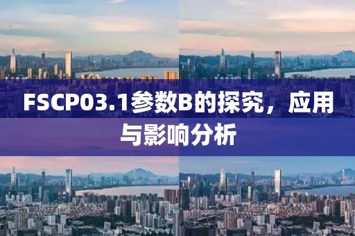 FSCP03.1参数B的探究，应用与影响分析