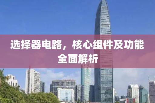 选择器电路，核心组件及功能全面解析