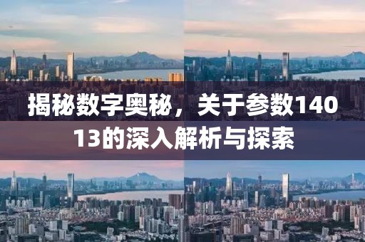 揭秘数字奥秘，关于参数14013的深入解析与探索