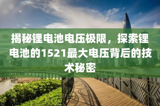 揭秘锂电池电压极限，探索锂电池的1521最大电压背后的技术秘密