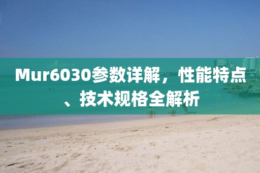 Mur6030参数详解，性能特点、技术规格全解析