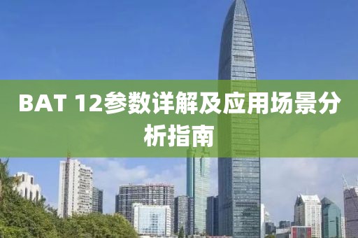 BAT 12参数详解及应用场景分析指南
