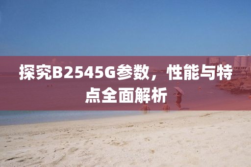 探究B2545G参数，性能与特点全面解析