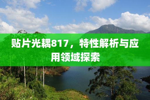贴片光耦817，特性解析与应用领域探索